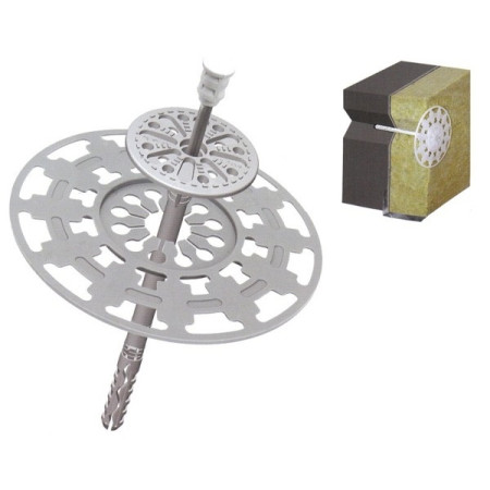 Diblu Cu Flansa Pentru Fixare Vata 160MM